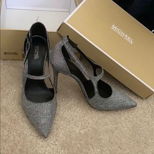 NWT Michael Kors Ava pump fine glitter, 7.0